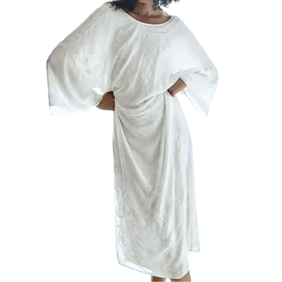 Zara Embroidered Beaded Tunic Dress - Picture 7 of 16